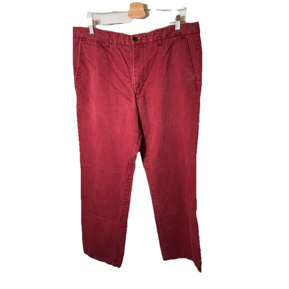 Dockers D3 Classic Fit Khaki Diem Red Pants 38x34 Straight 100% Cotton - Picture 1 of 11